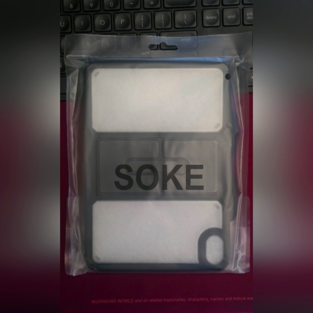 SOKE iPad Mini 6/7 Black and Clear Case